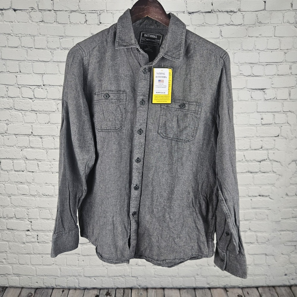 National Outfitters Large Long Sleeve Cotton‎ Shirt
